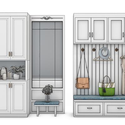 欧式鞋柜衣帽柜