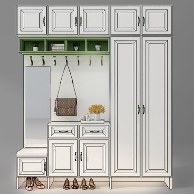 欧式鞋柜储物柜