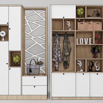 欧式鞋柜衣帽柜