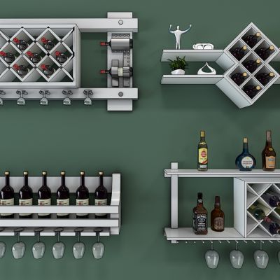 现代酒架组合