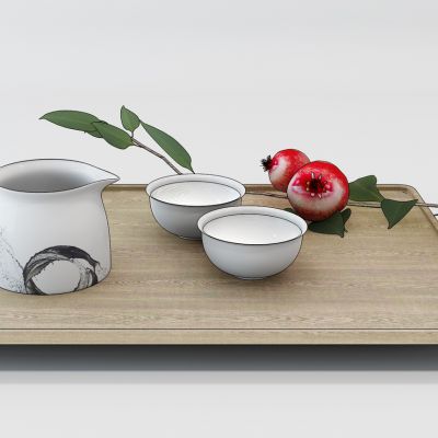 新中式茶具摆件组合