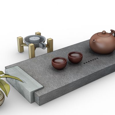 黑金石茶盘茶具