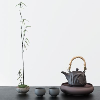 中式茶壶茶具摆件组合