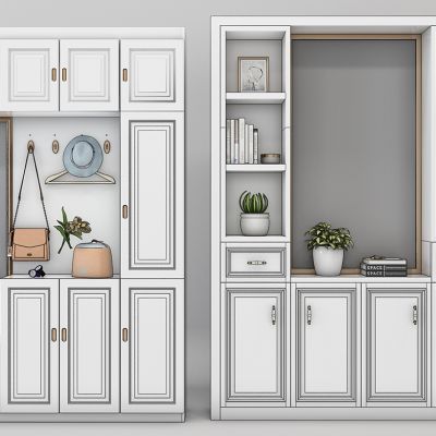 欧式鞋柜衣帽柜