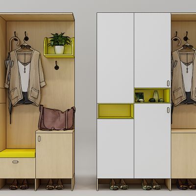 北欧衣柜鞋柜