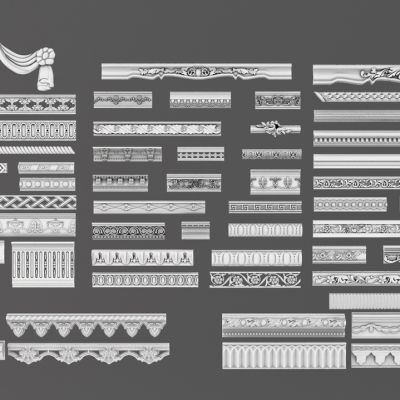 欧式雕花线条角线