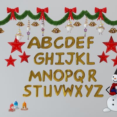 圣诞装饰品组合雪人