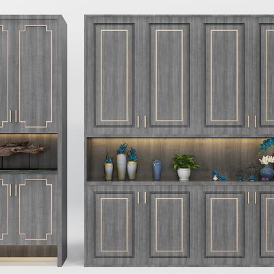 中式玄关鞋柜衣柜