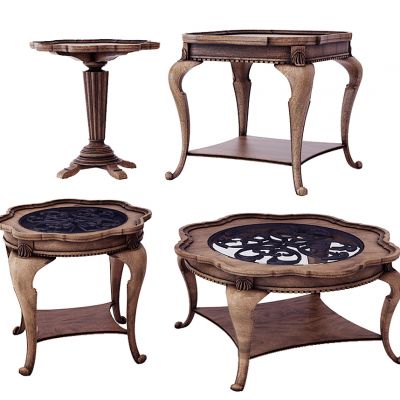 美式茶几边几组合