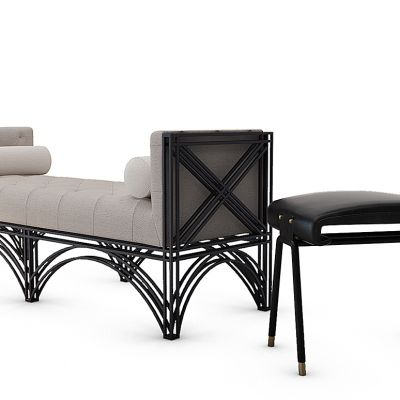 欧式床尾榻脚踏