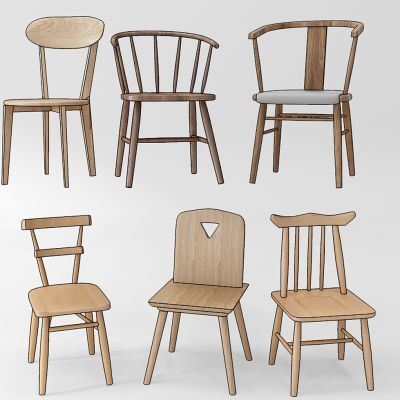 现代椅子组合