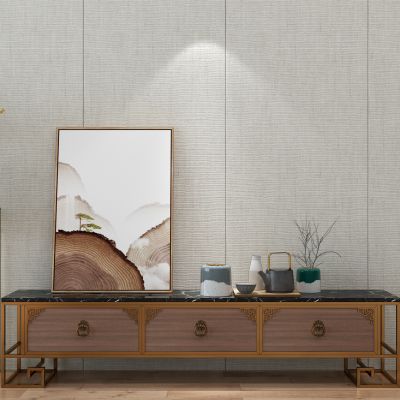 新中式电视柜端景台花架花瓶陶罐