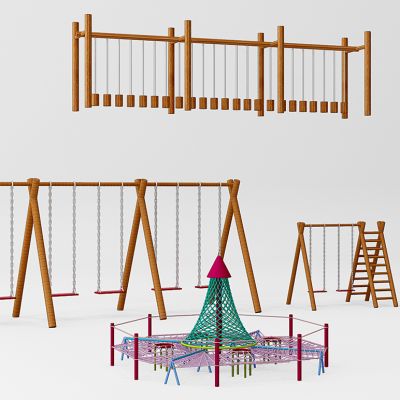 现代游乐设备秋千蹦床