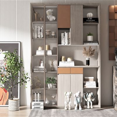 现代风格书柜