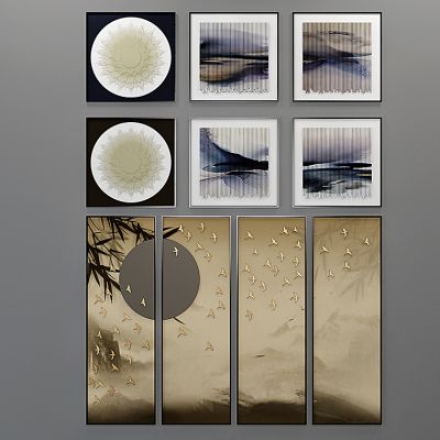 新中式立体挂画