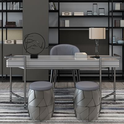 现代书房桌椅