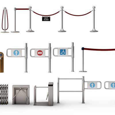 现代电动门信号灯门闸隔离带道闸