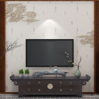 新中式电视柜摆件花瓶云纹