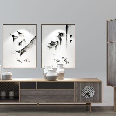 新中式禅意电视柜斗柜