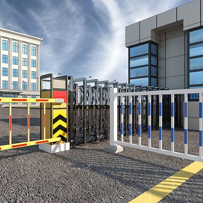 现代电动门闸围栏岗亭