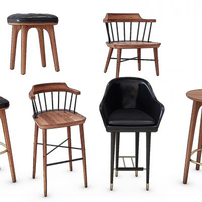 北欧吧椅椅子组合