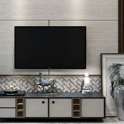 新中式电视柜花瓶摆件