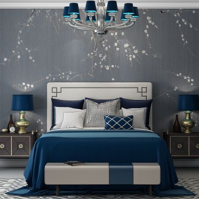 新中式床床头柜