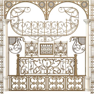 欧式铁艺雕花