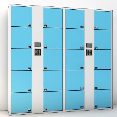 现代超市寄存柜