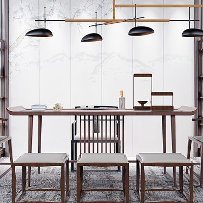 新中式书桌椅茶桌椅装饰架多宝阁