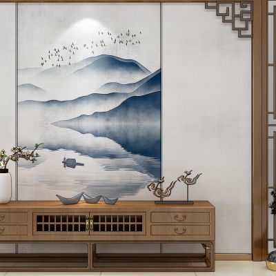 新中式电视柜花格