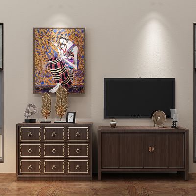 泰式装饰柜电视柜组合