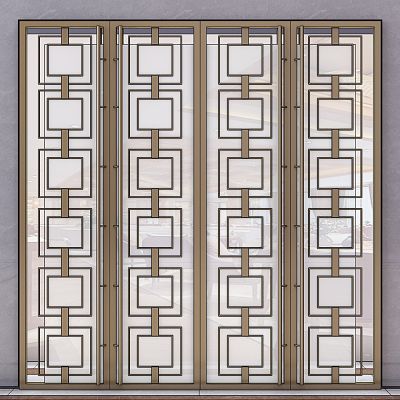 新中式金属门壁灯