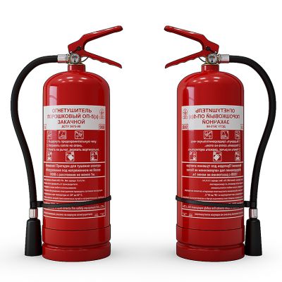 红色灭火器