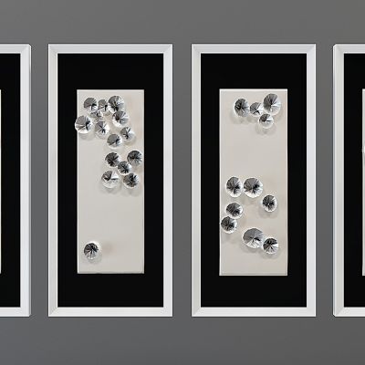 新中式立体挂画组合