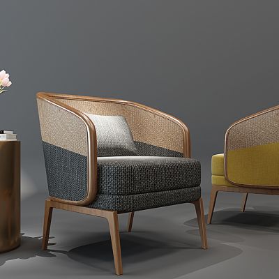 东南亚休闲椅边几