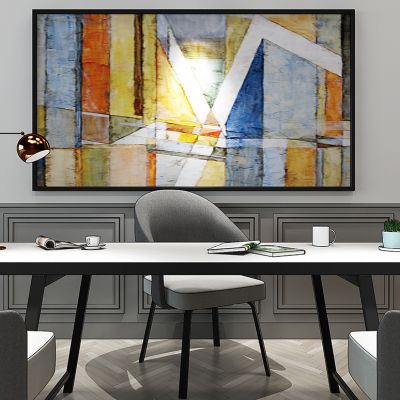 现代书桌椅装饰画台灯