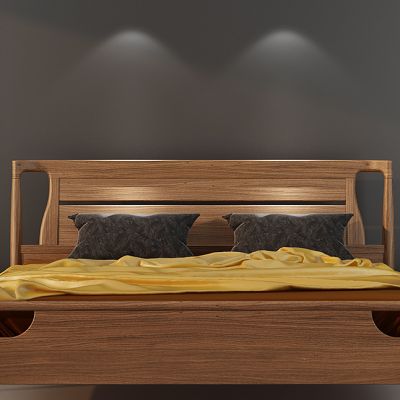 新中式床床头柜