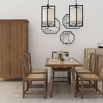 新中式桌椅组合