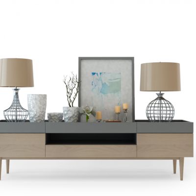 现代简约电视柜装饰品