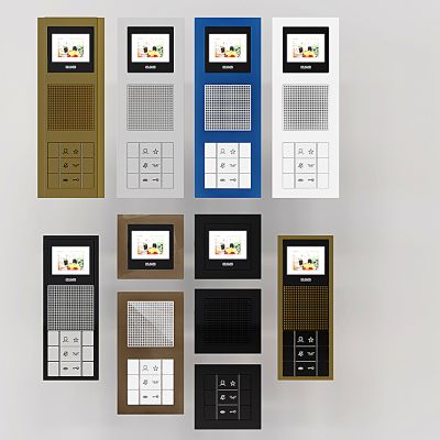 现代门禁门铃可视电话组合