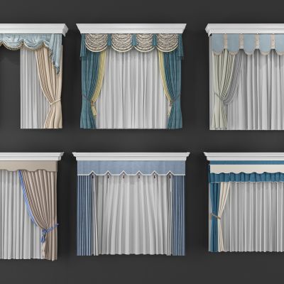 欧式窗帘组合