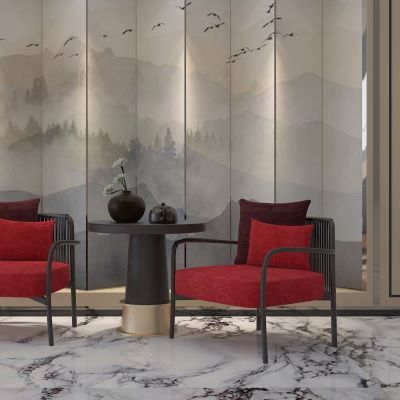 新中式椅子圆几边几