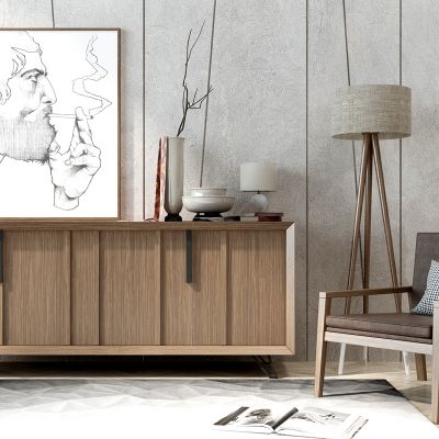 北欧边柜电视柜休闲椅子