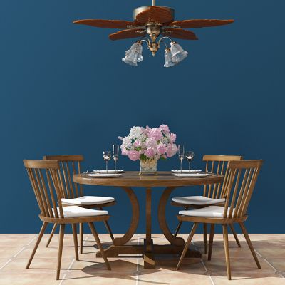 东南亚餐桌椅风扇灯