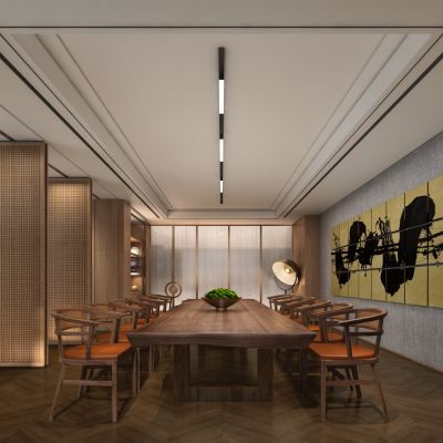 中式现代混搭风格餐厅