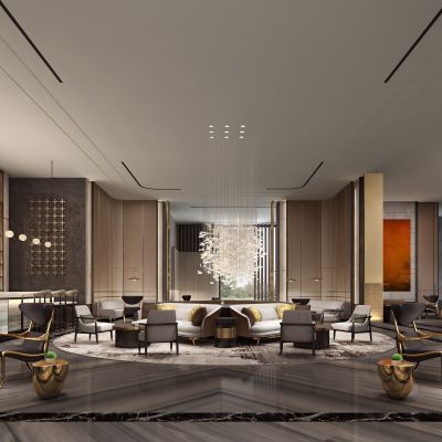 现代酒店大厅前台