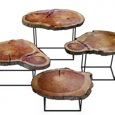 现代木质茶几组合