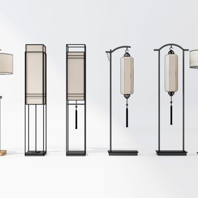 中式落地灯组合