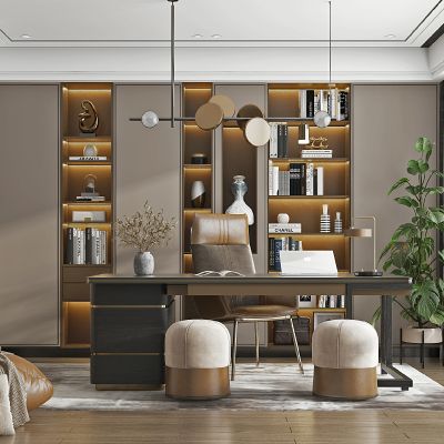 现代轻奢书房
